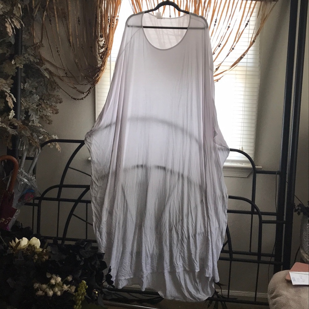 White bohemian style dress.